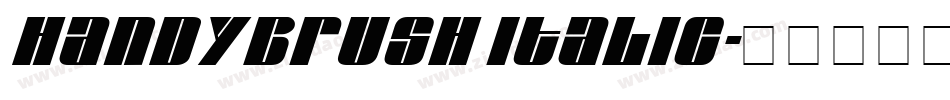 Handybrush Italic字体转换